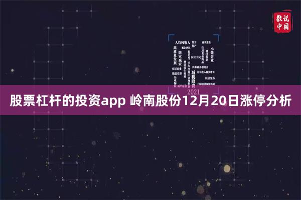 股票杠杆的投资app 岭南股份12月20日涨停分析