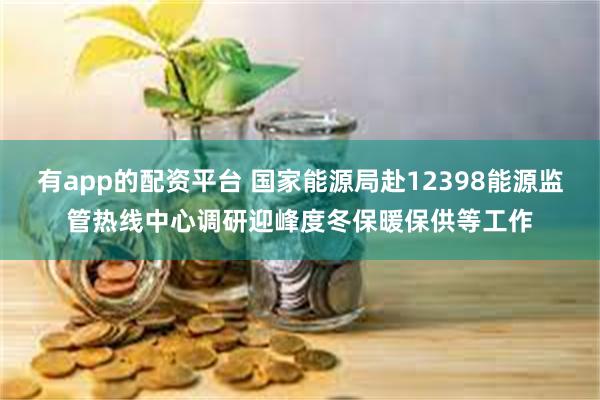 有app的配资平台 国家能源局赴12398能源监管热线中心调研迎峰度冬保暖保供等工作